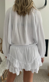 GINGER - Blouse met broekrokje - Wit