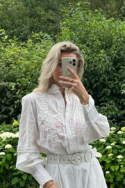 HAILEY - Blouse en broek - Wit