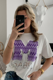 ISABEL - T-shirt - Paars