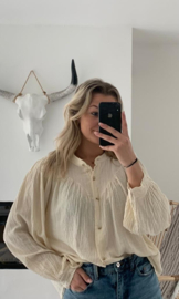 FLEUR - Blouse - Beige