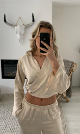 ELOISE - Blouse en broek - Beige