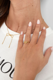 Ring STRIK - Goud - Stainless Steel