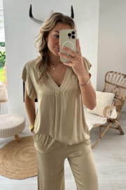 NORI - Top en broek - Champagne