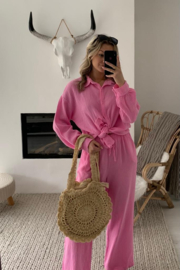 SAAR - Broek en blouse - Roze