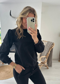 YESS -  Sweater - Zwart