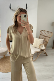 NORI - Top en broek - Champagne