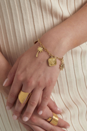 Bedelarmband PALM SPRINGS - Goud - Stainless Steel