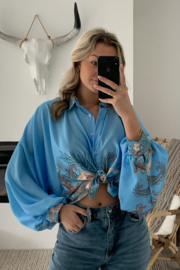 VALERIE - Blouse - Blauw