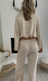 ELOISE - Blouse en broek - Beige