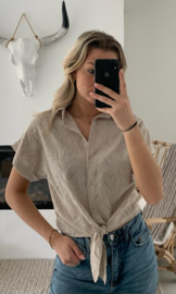 FLORE - Blouse -Beige