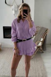 LISA - Blouse met broekrokje - Lila