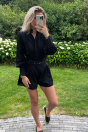 HAILEY - Blouse en broek - Zwart