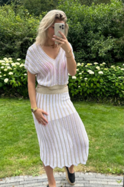 AYLA -  top en rok - Goud/Wit