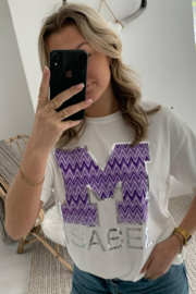 ISABEL - T-shirt - Paars