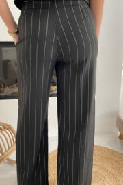CHARLIE - Broek - Zwart streep
