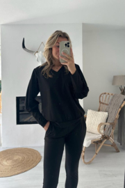 JUUL- Broek travelstof - Zwart
