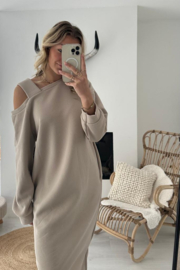 LOLO- Lange jurk - Beige