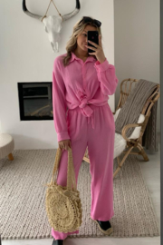 SAAR - Broek en blouse - Roze