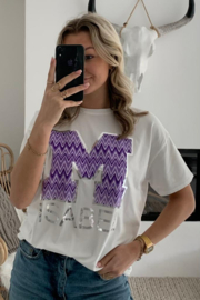 ISABEL - T-shirt - Paars