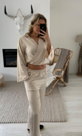 ELOISE - Blouse en broek - Beige