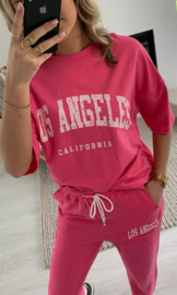 DENNY - Shirt en broek - Fuchsia