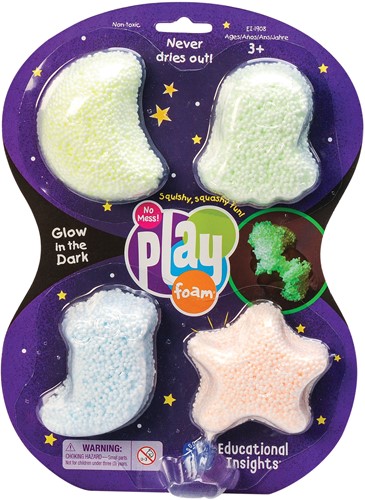 Learning Resources - Playfoam Glow In The Dark (4 Pack)