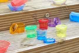 Tickit Doorschijnende kleuren kijkers/potjes