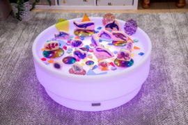 Tickit Lage Ronde Sensorische Ontdekkings Tafel Met Sfeerverlichting