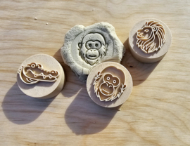 Pla stempel set Safari (houtvezel)
