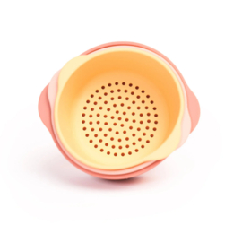 Nesting Bowlset Koraal/geel