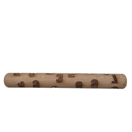 Houten roller cijfers