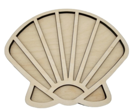 Houten Vulvorm Schelp