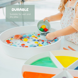 Nesting Bowlset Koraal/geel