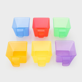 TickiT Transparante Speelbakjes – 6 stuks