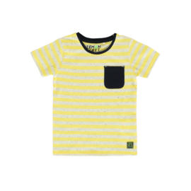Lemon Beret - T-shirt gestreept geel