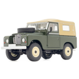 Landrover Series 3 88 softtop deep bronze green, schaal 1:32