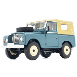 Landrover Series 3 88 softtop marine blue, schaal 1:32