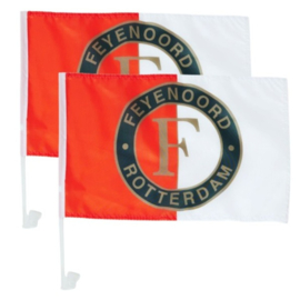 Feyenoord 2-pack autovlaggetjes