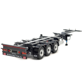 Pacton uitschuifbaar zeevracht containerchassis (zonder container), schaal 1:32