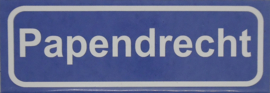 Koelkastmagneet plaatsnaambord Papendrecht