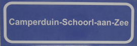 Koelkastmagneet plaatsnaambord Camperduin-Schoorl-aan-Zee