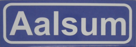 Koelkastmagneet plaatsnaambord Aalsum