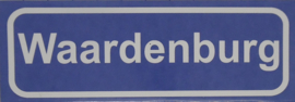 Koelkastmagneet plaatsnaambord Waardenburg