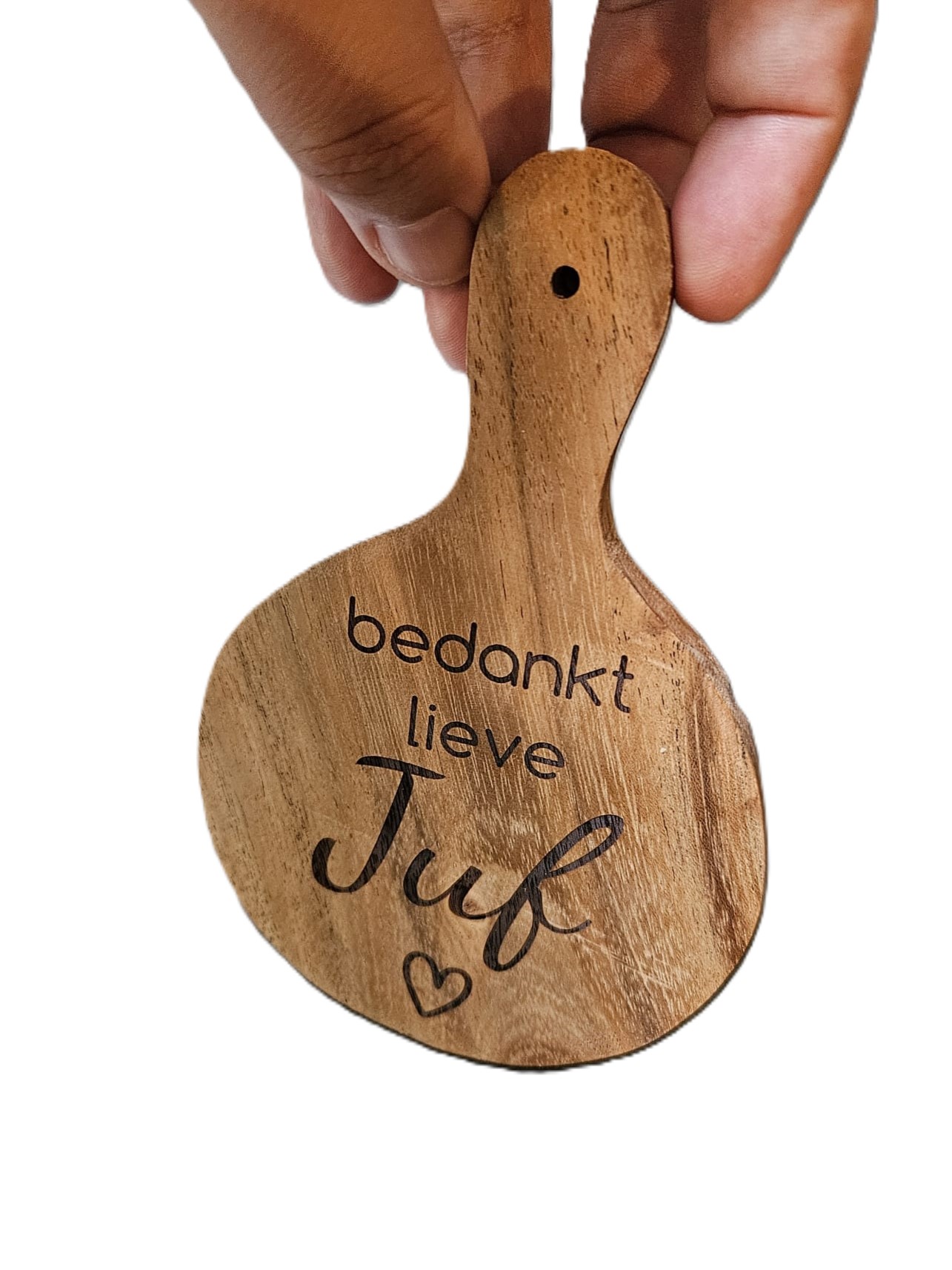 Klein Houten (Serveer) Plankje – “Bedankt Lieve Juf”