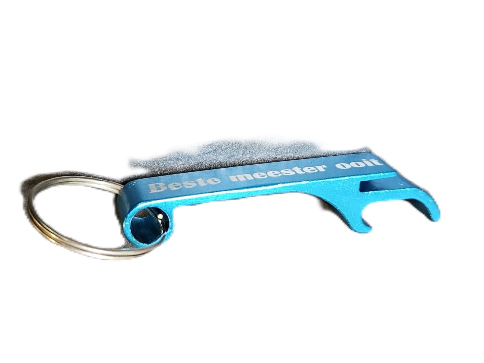 Sleutelhanger Bieropener – “Beste Meester Ooit”