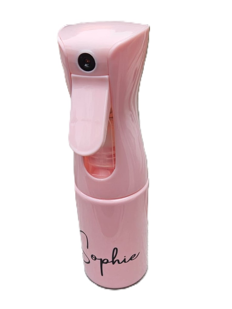 Vernevelende Waterfles 200ml – Met Naam of Tekst | Ideaal voor Haarstyling