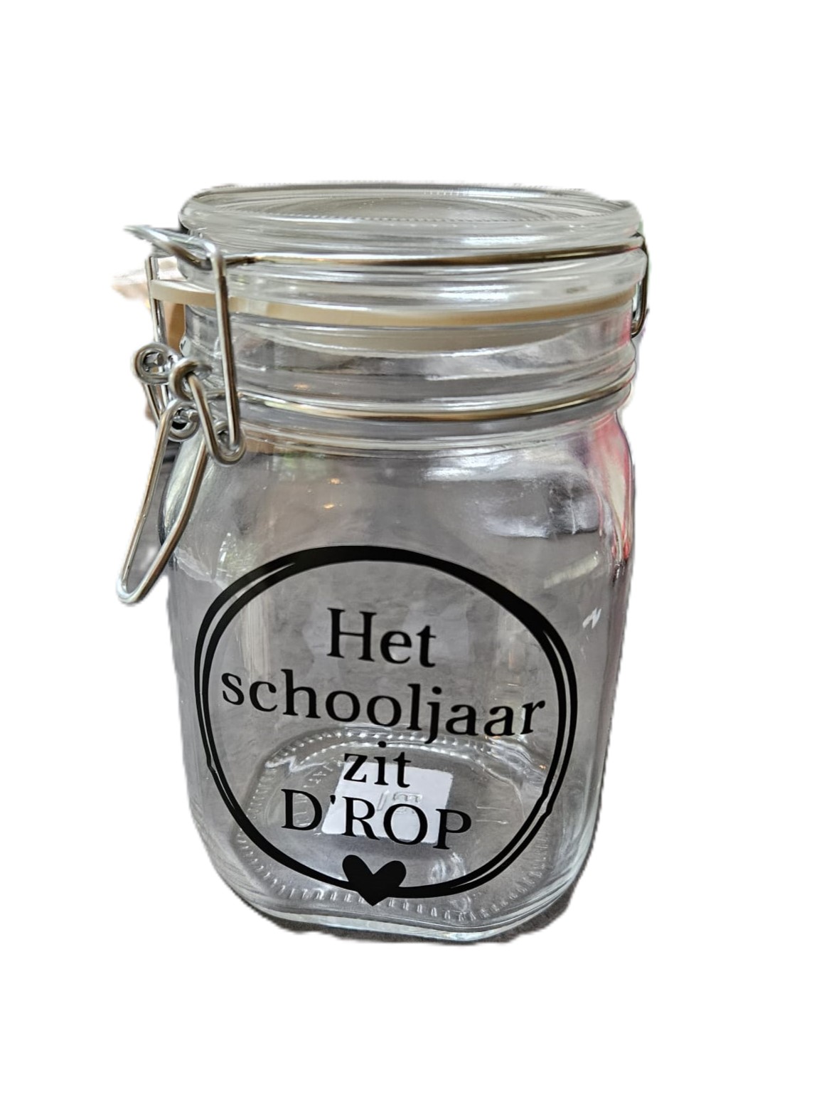 Wekpot met Tekst – “Het schooljaar zit D’ROP”