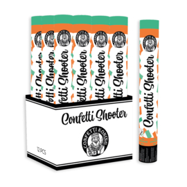 Confetti Shooter Groen Oranje 38 cm