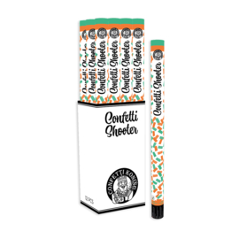 Confetti Shooter Groen Oranje 80 cm