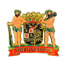 Wapen van 's-Hertogenbosch Magneet Zink